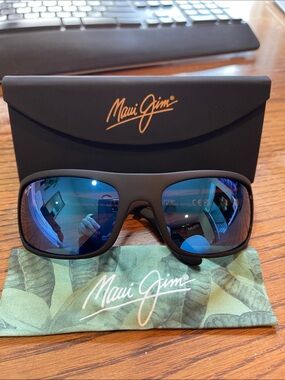 Maui Jim Peahi Polarized Wrap Sunglasses